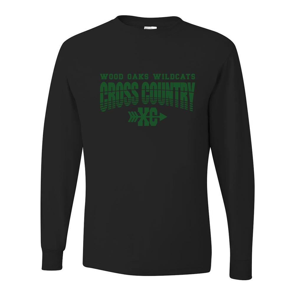 Cross Country ~ Long Sleeve 50/50 T-Shirt ~ Wood Oaks Athletics