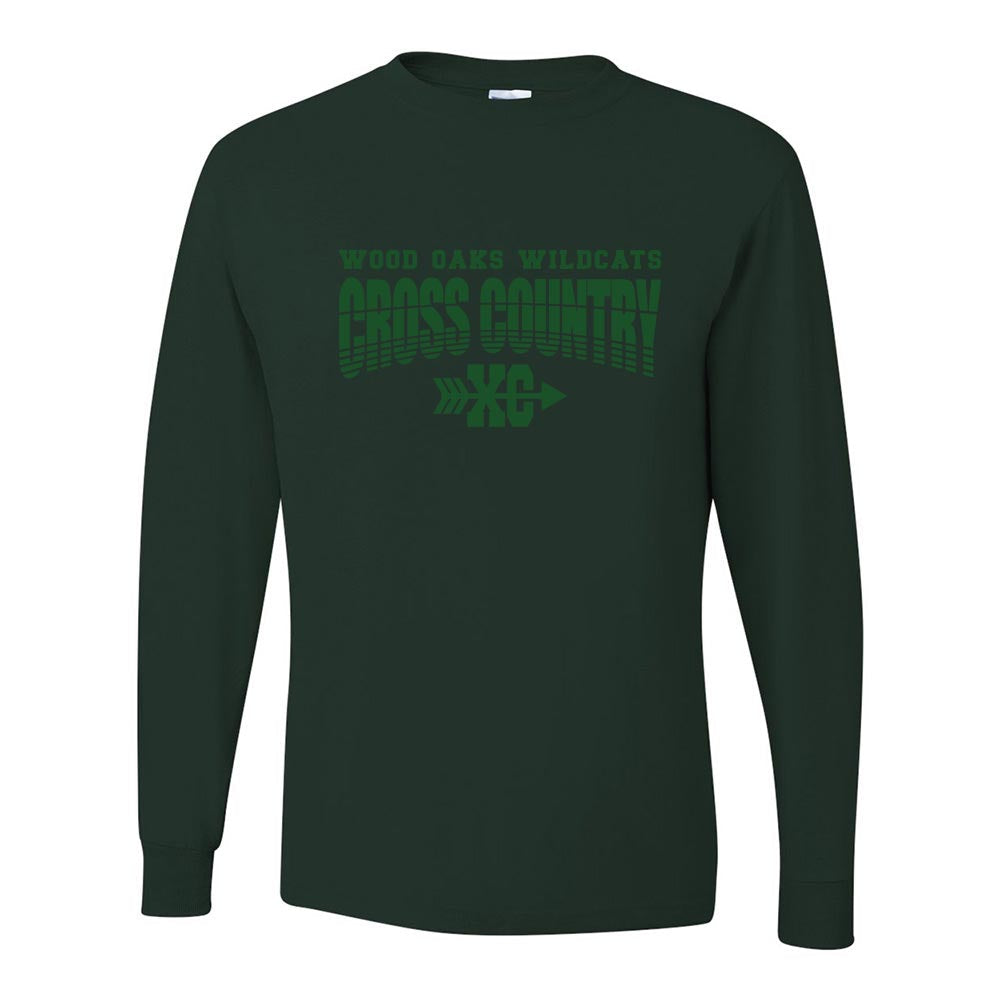 Cross Country ~ Long Sleeve 50/50 T-Shirt ~ Wood Oaks Athletics