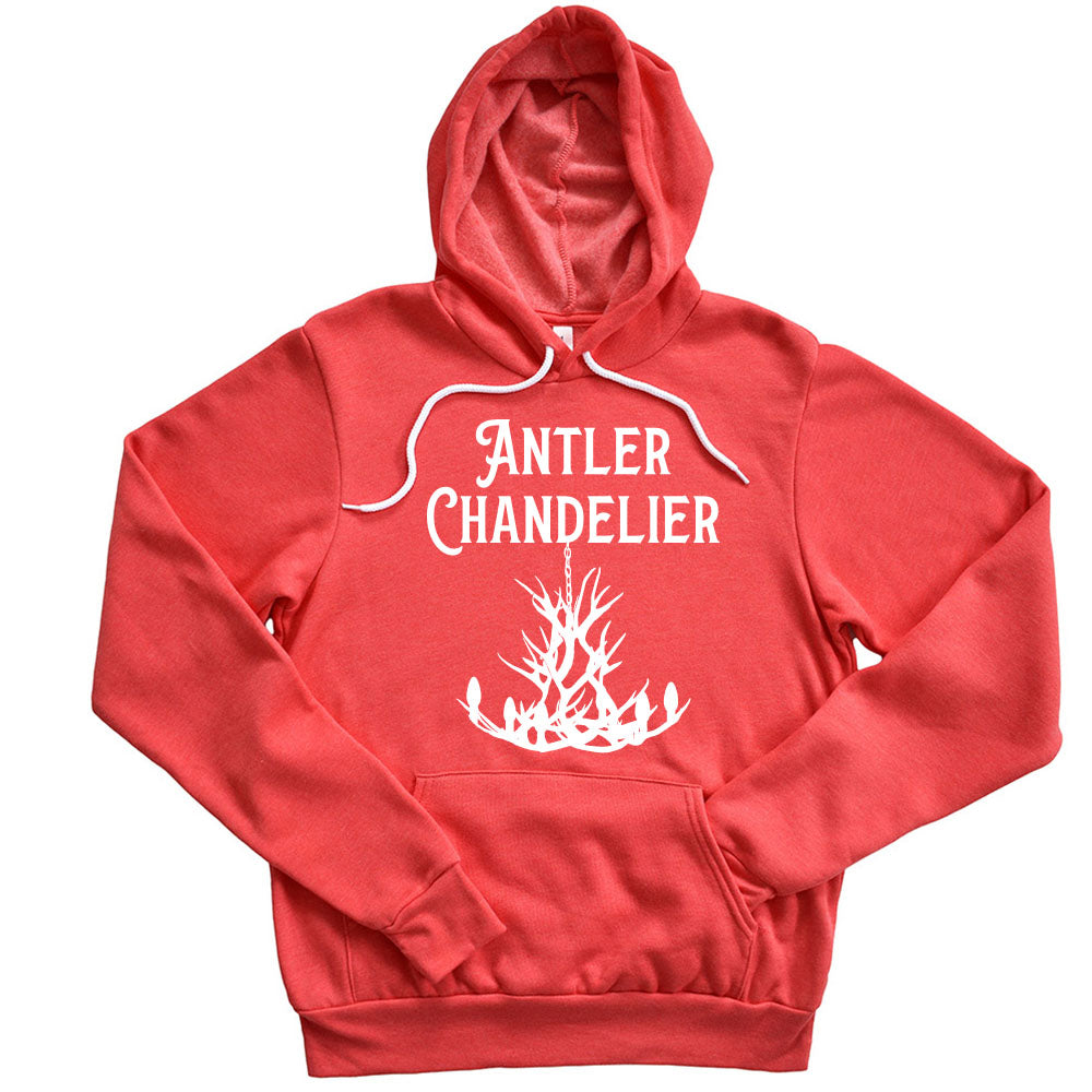 ANTLER CHANDELIER UNISEX FLEECE HOODIE