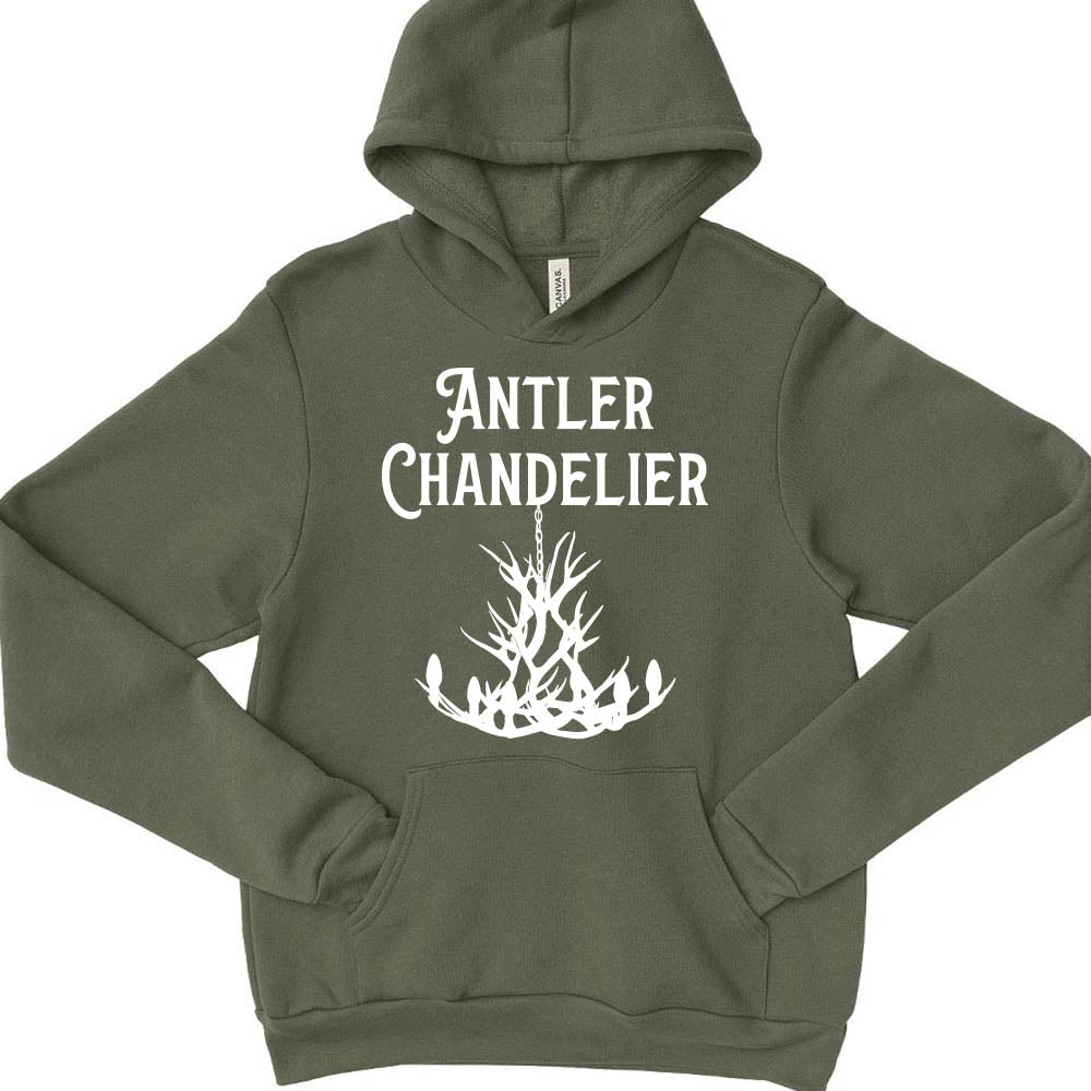 ANTLER CHANDELIER youth fleece hoodie  classic fit