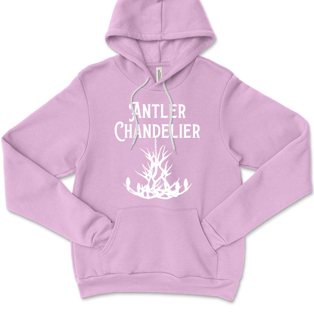 ANTLER CHANDELIER UNISEX FLEECE HOODIE