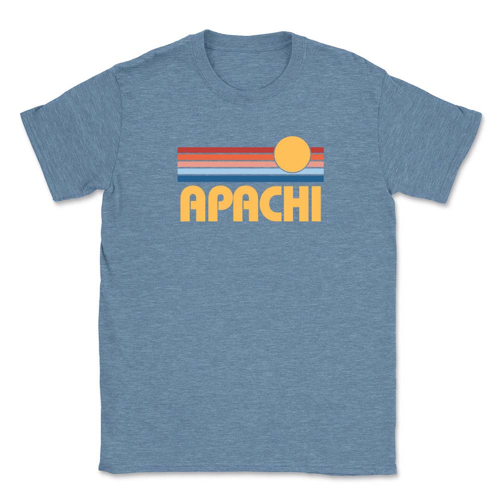 SUNSET STRIPES APACHI SOFTSTYLE TEE ~ APACHI DAY CAMP ~ adult ~ classic fit