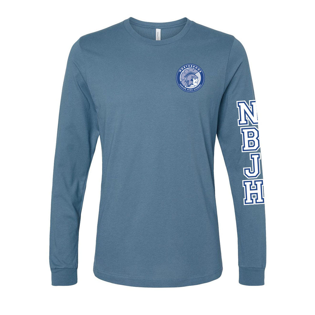 Badge Collegiate ~ Jersey Long Sleeve T-Shirt ~ Northbrook Junior High School
