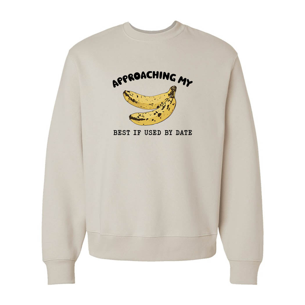 Approaching My Best if Used By ~ Heavyweight Crewneck Sweatshirt ~ humanKIND-dust