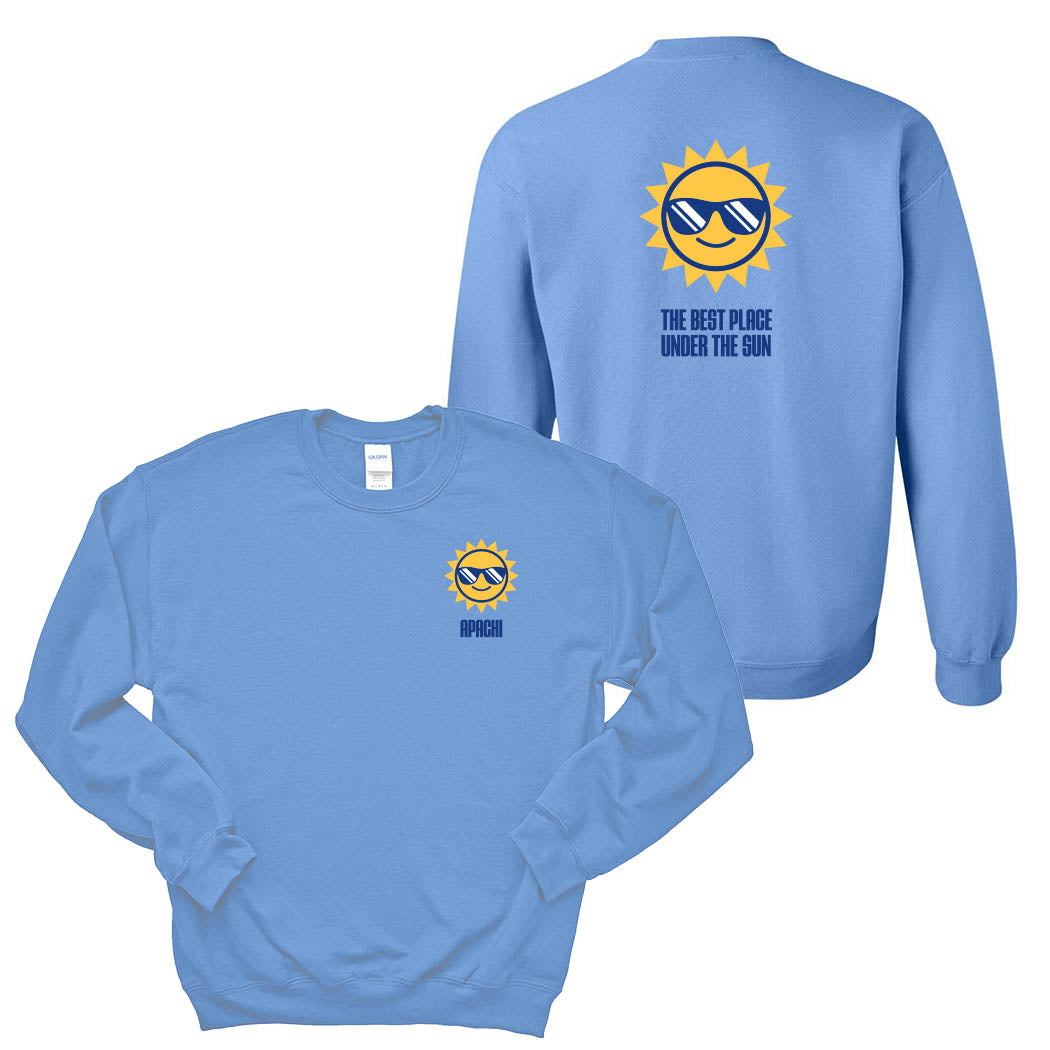 Best Place Under the Sun ~ Crewneck Sweatshirt ~ Apachi Day Camp