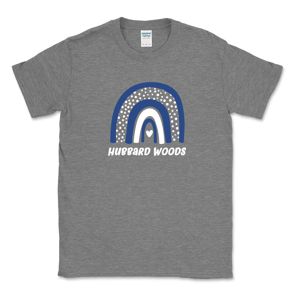 Boho Rainbow ~ Cotton T-Shirt ~ Hubbard Woods Elementary School