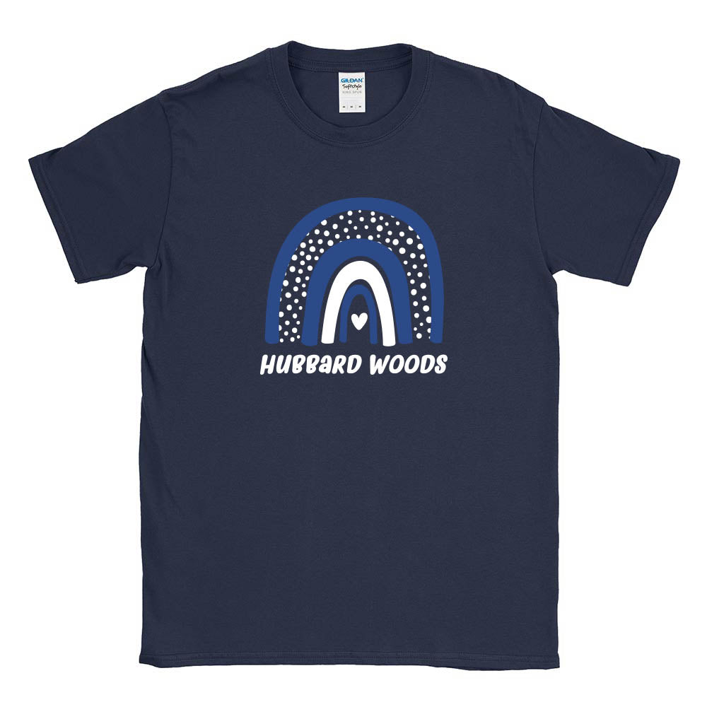 Boho Rainbow ~ Cotton T-Shirt ~ Hubbard Woods Elementary School