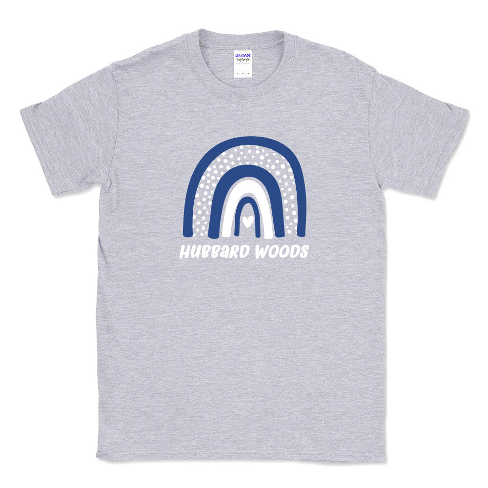 Boho Rainbow ~ Cotton T-Shirt ~ Hubbard Woods Elementary School