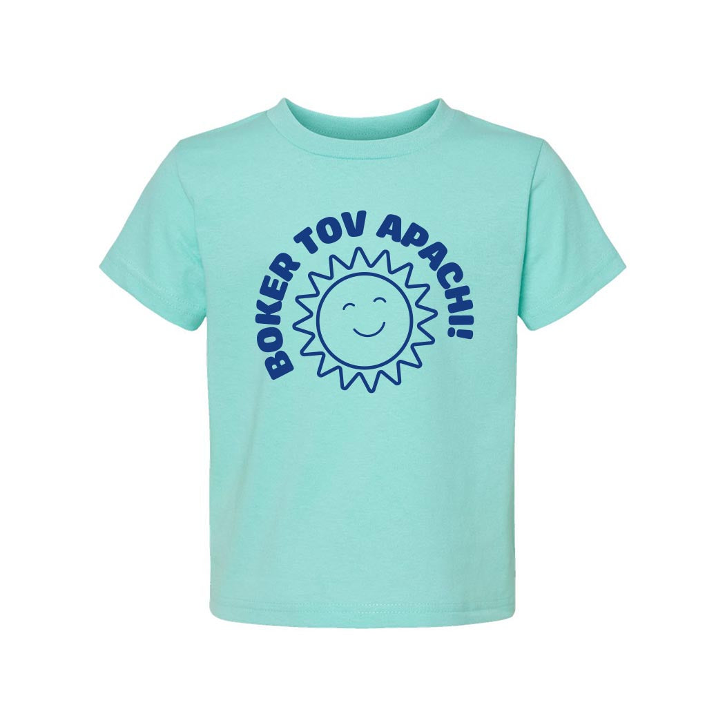 Boker Tov, Apachi ~ Toddler Jersey T-Shirt ~ Apachi Day Camp