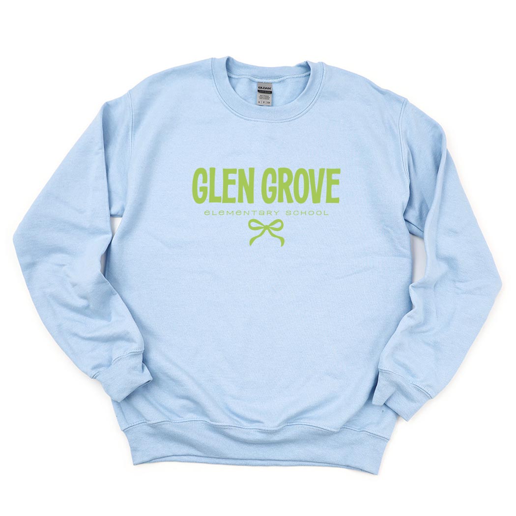 Bowtied Glen Grove ~ Crewneck Sweatshirt ~ Glen Grove Elementary School