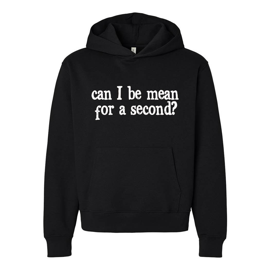 Can I Be Mean For a Second ~ Heavyweight Hoodie ~ humanKIND