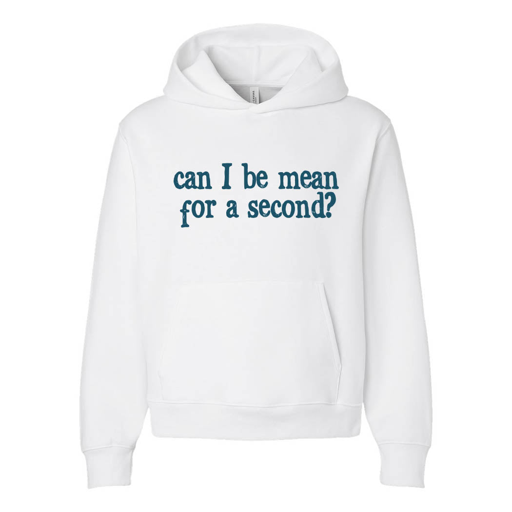 Can I Be Mean For a Second ~ Heavyweight Hoodie ~ humanKIND