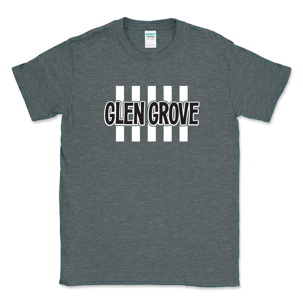 Candy Stripes Glen Grove ~ Cotton T-Shirt ~ Glen Grove Elementary School