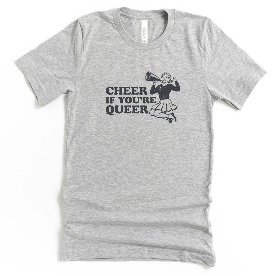 Cheer If You're Queer ~ Youth Jersey T-Shirt ~ humanKIND pride