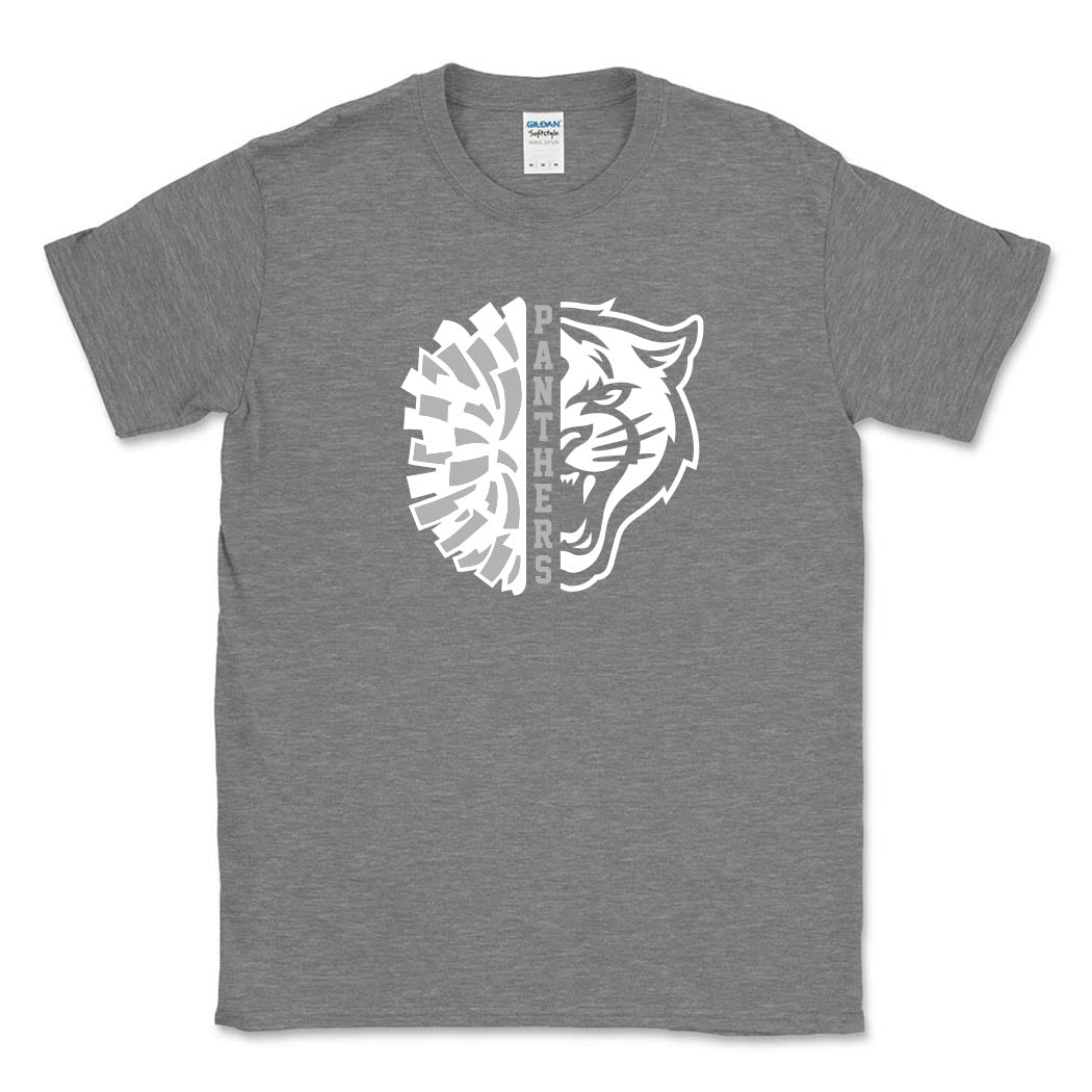 Cheer Mascot ~ Cotton T-Shirt ~ East Prairie Cheer-graphite heather