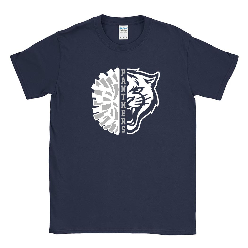 Cheer Mascot ~ Cotton T-Shirt ~ East Prairie Cheer-navy