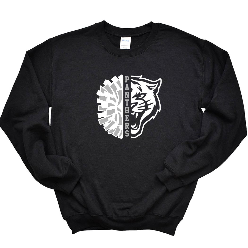 Cheer Mascot ~ Crewneck Sweatshirt ~ East Prairie Cheer-black