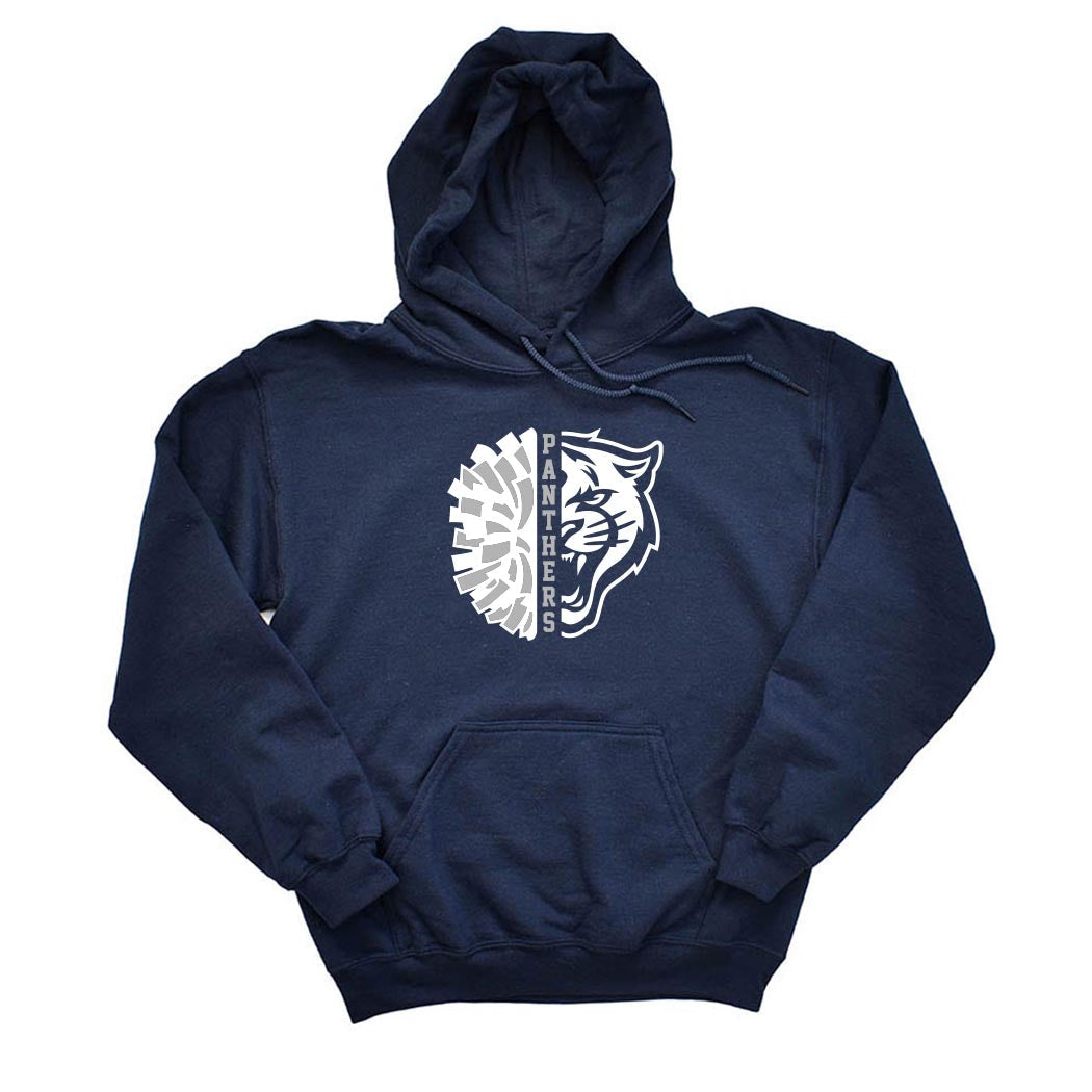 Cheer Mascot ~ Hoodie ~ East Prairie Cheer-navy
