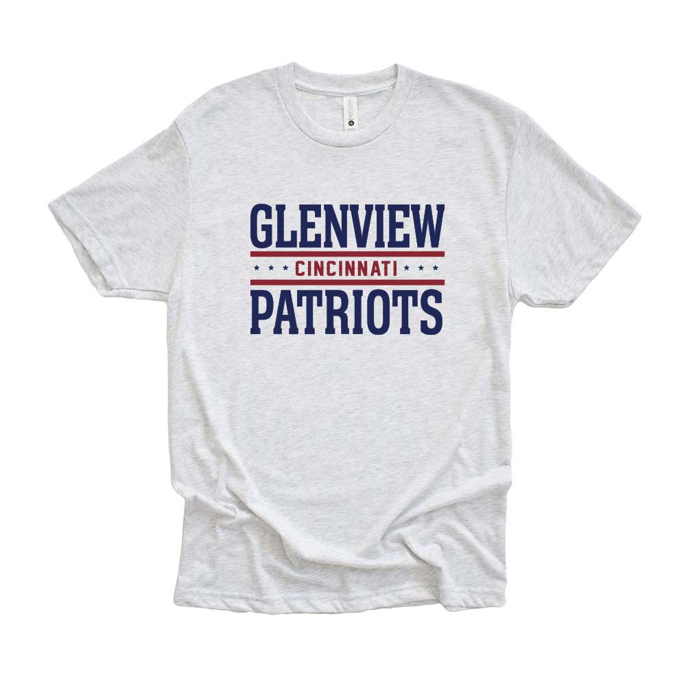 GLENVIEW PATRIOTS CINCINNATI TRIBLEND TEE ~ GLENVIEW PATRIOTS ~ unisex and women's