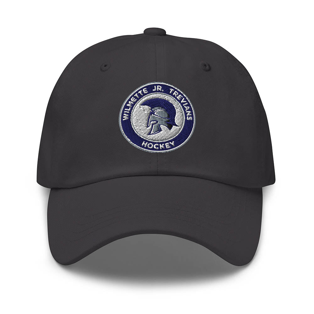 Embroidered Logo ~ Relaxed Twill Dad Hat ~ Wilmette Jr. Trevians Hockey