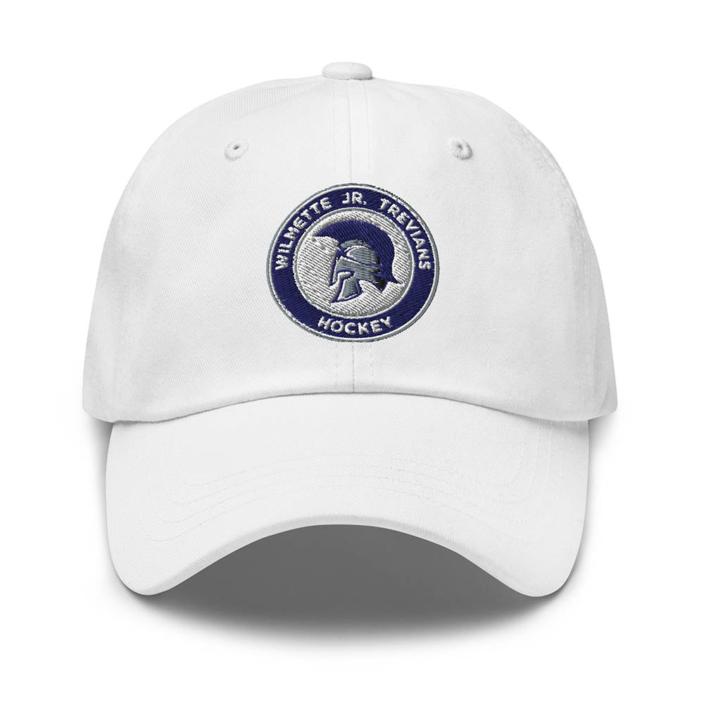 Embroidered Logo ~ Relaxed Twill Dad Hat ~ Wilmette Jr. Trevians Hockey