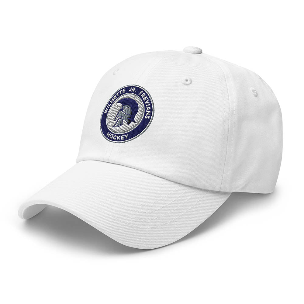 Embroidered Logo ~ Relaxed Twill Dad Hat ~ Wilmette Jr. Trevians Hockey