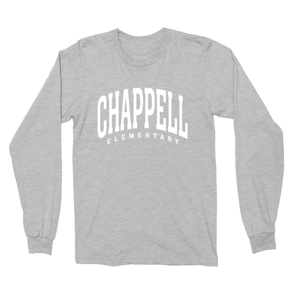 Classic Arc ~ Cotton Long Sleeve T-Shirt ~ Chappell Elementary School