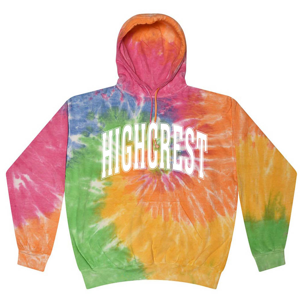 Classic Arc ~ Tie-Dye Hoodie ~ Highcrest Middle School
