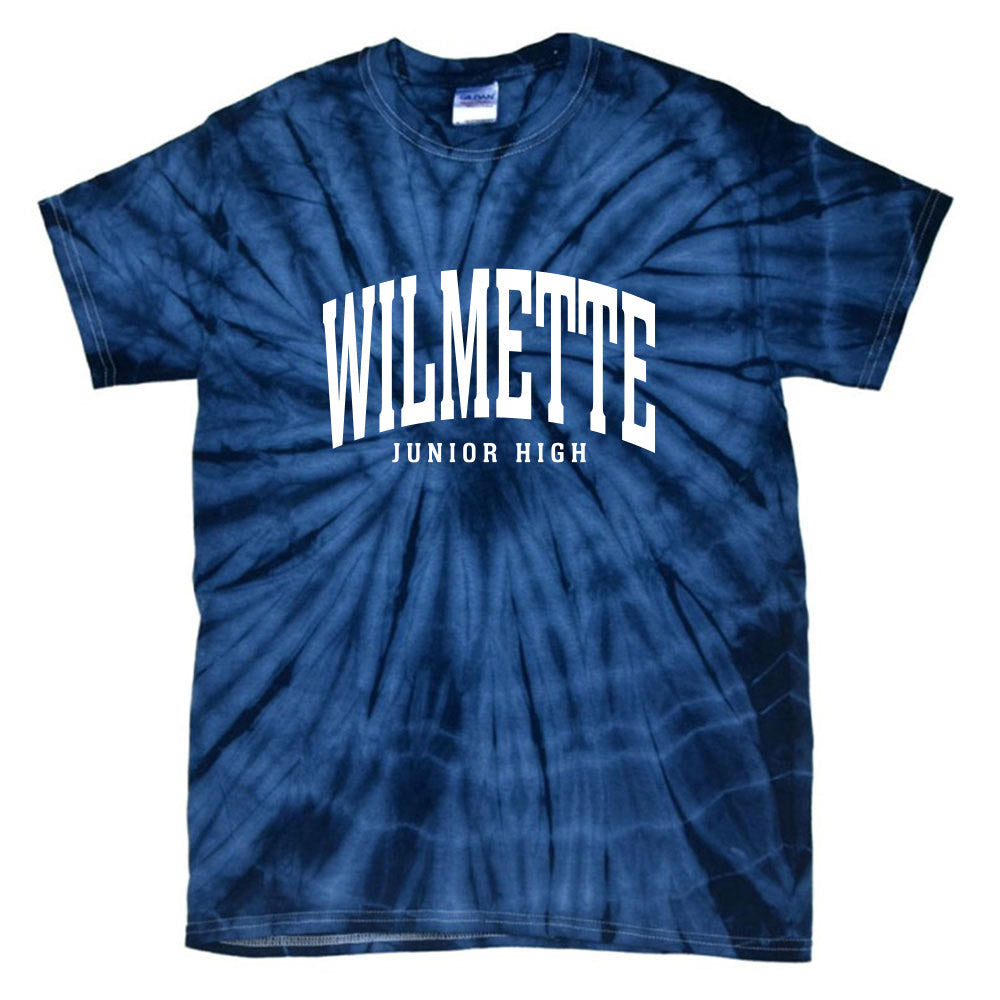 Classic Arc Wilmette ~ Tie-Dye T-Shirt ~ Wilmette Junior High School
