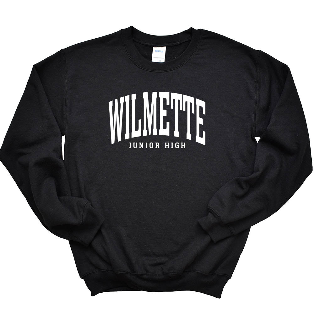 Classic Arc Wilmette ~ Crewneck Sweatshirt ~ Wilmette Junior High School