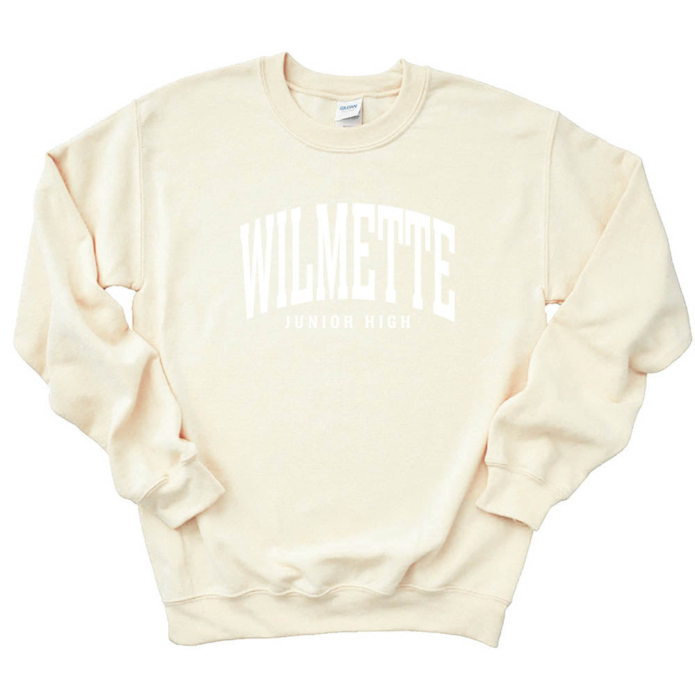Classic Arc Wilmette ~ Crewneck Sweatshirt ~ Wilmette Junior High School