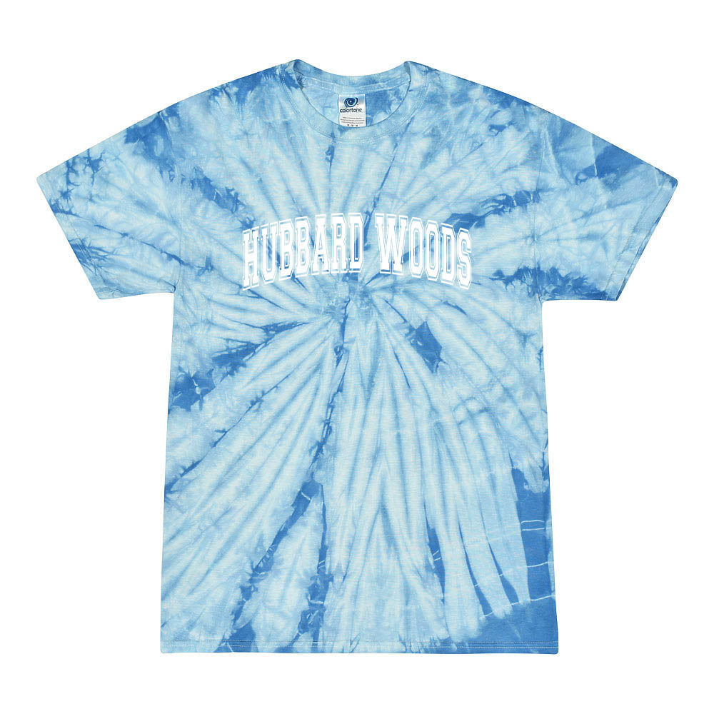 Collegiate Extended Arc ~ Tie Dye T-Shirt ~ Hubbard Woods Elementary School