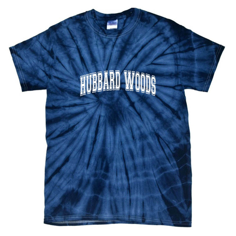 Collegiate Extended Arc ~ Tie Dye T-Shirt ~ Hubbard Woods Elementary School