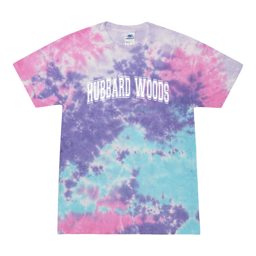 Collegiate Extended Arc ~ Tie Dye T-Shirt ~ Hubbard Woods Elementary School