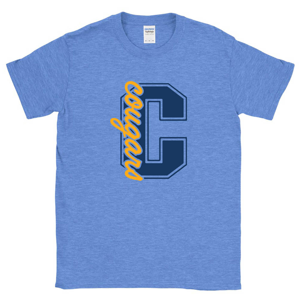 Collegiate Script ~ Cotton T-Shirt ~ The Cove School