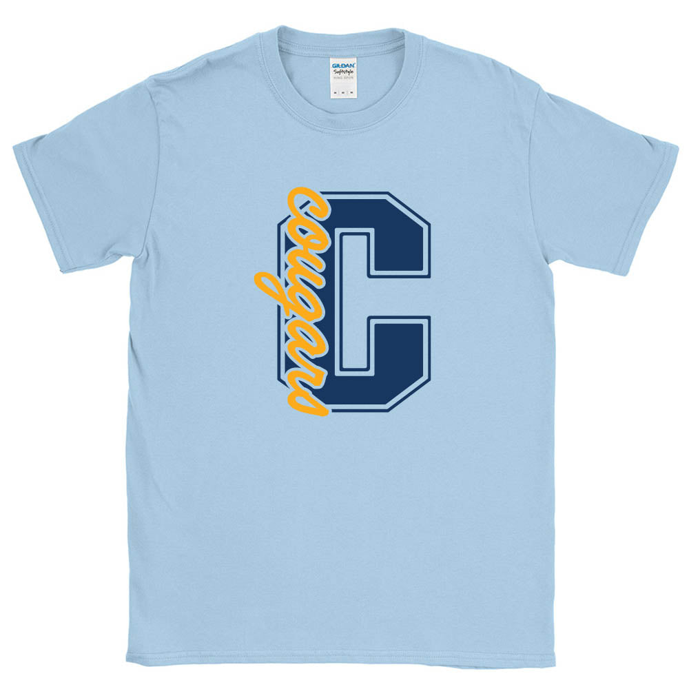 Collegiate Script ~ Cotton T-Shirt ~ The Cove School