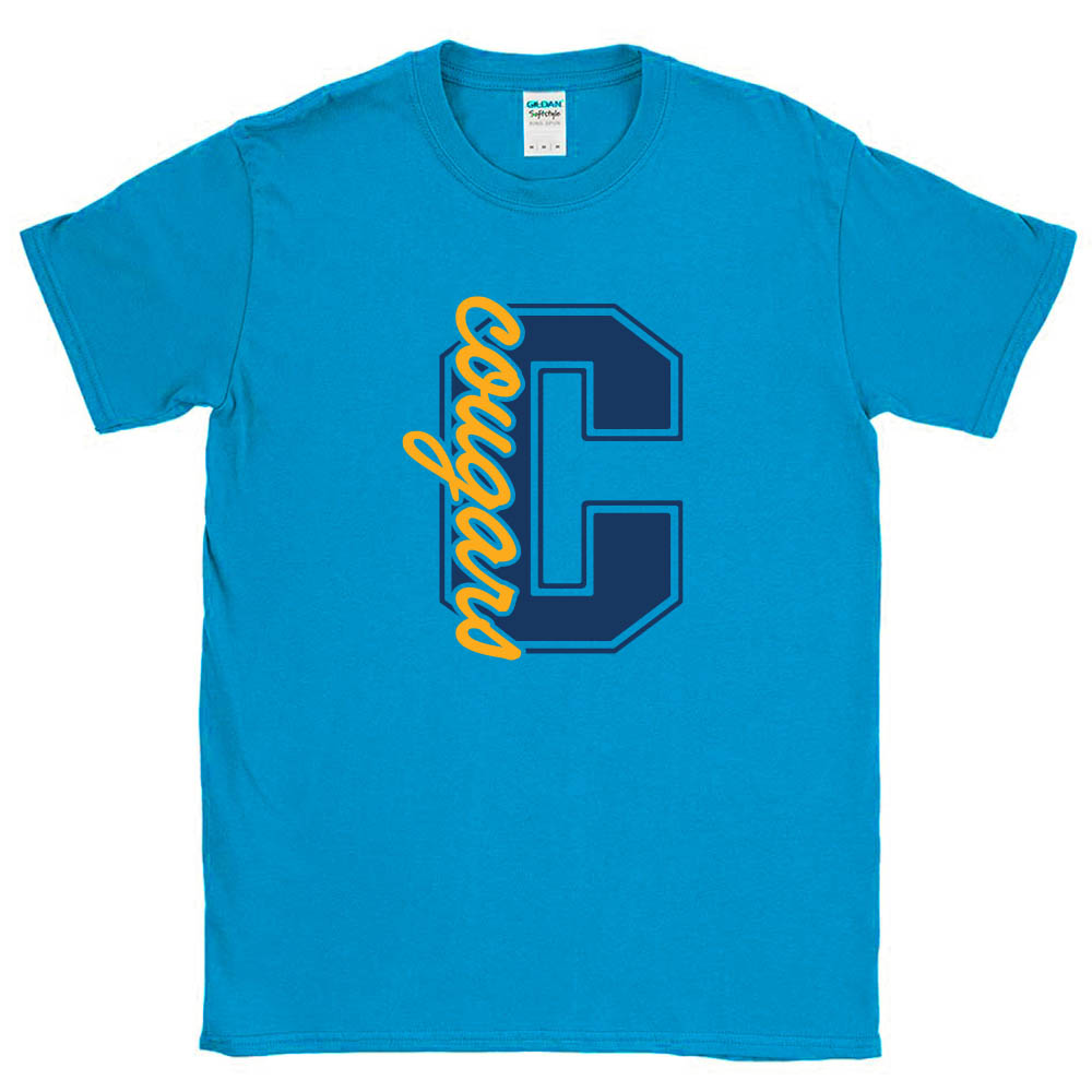 Collegiate Script ~ Cotton T-Shirt ~ The Cove School