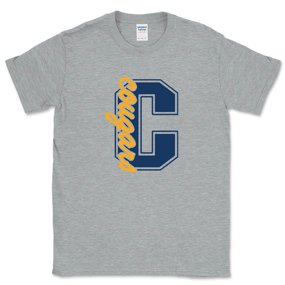 Collegiate Script ~ Cotton T-Shirt ~ The Cove School