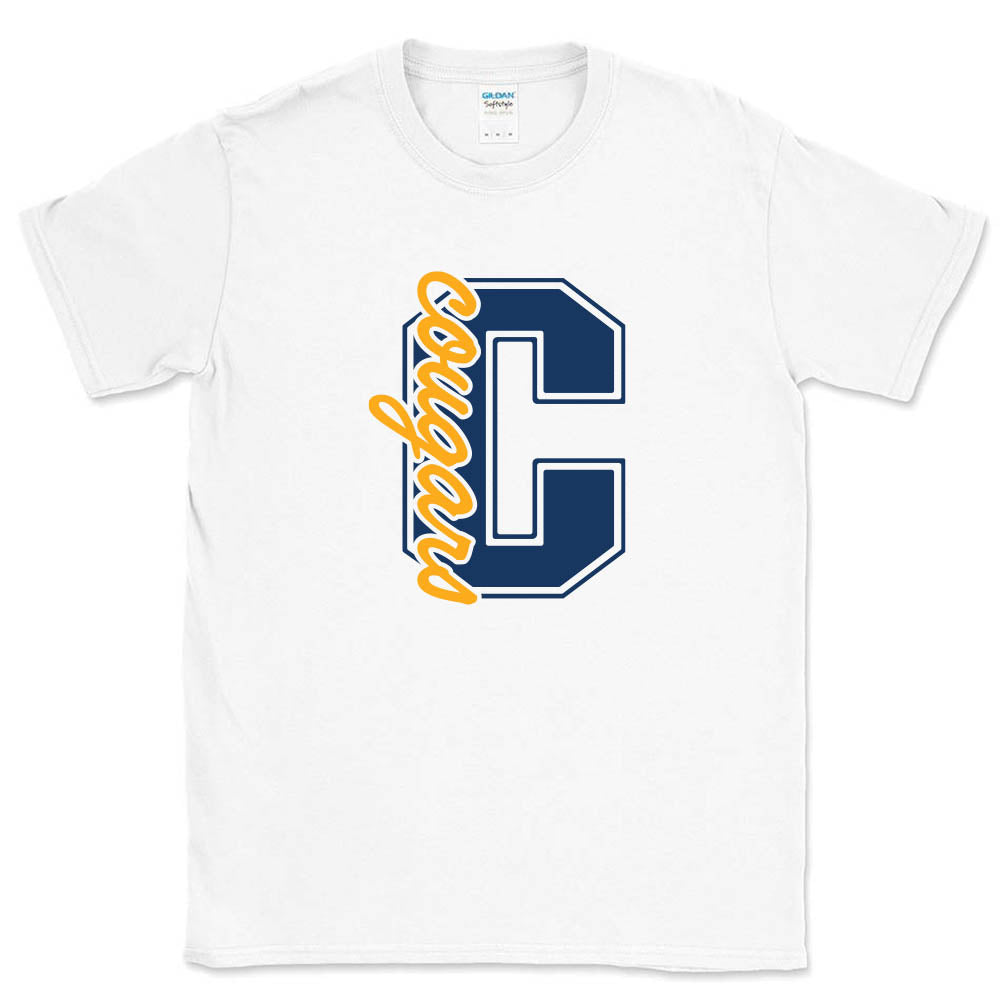 Collegiate Script ~ Cotton T-Shirt ~ The Cove School