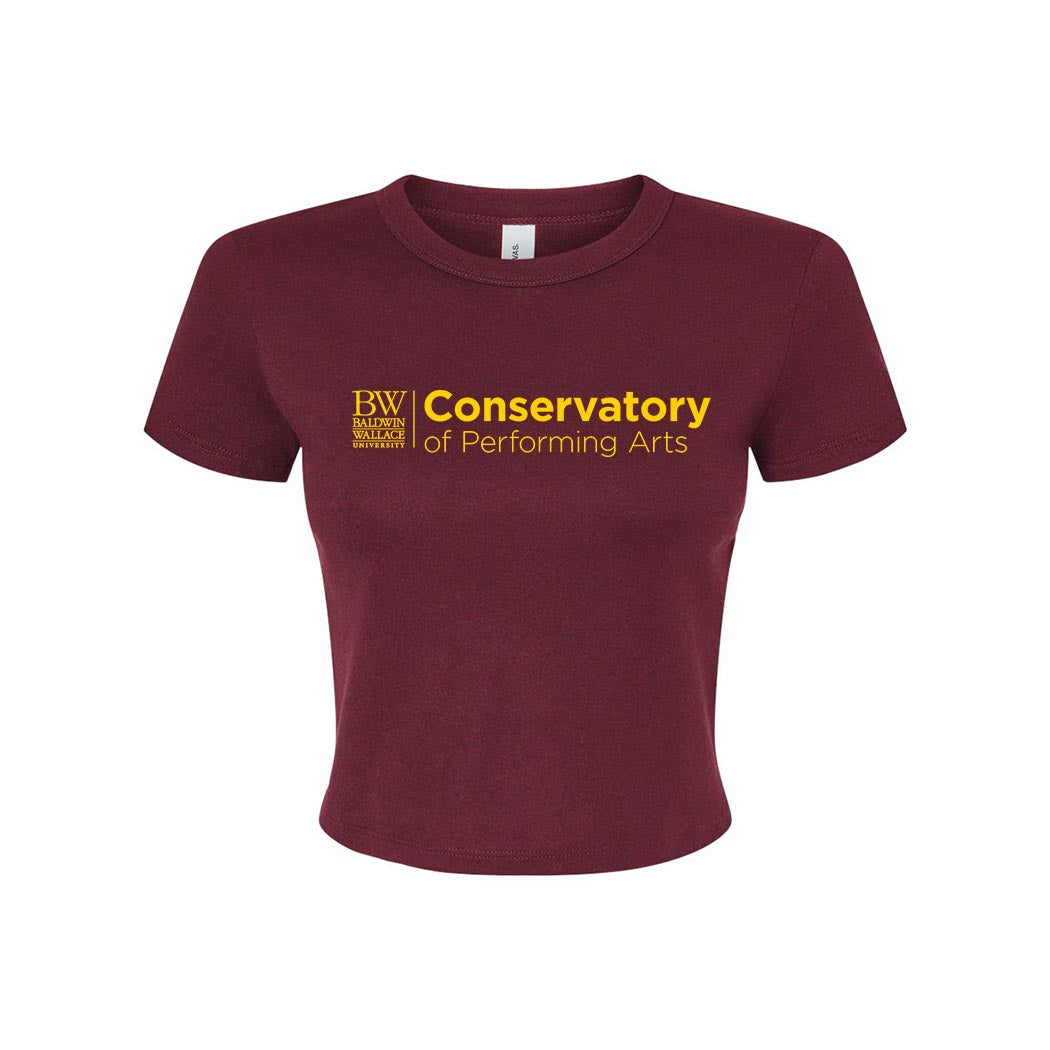 Conservatory Logo ~ Micro Rib Baby T-Shirt ~ Baldwin Wallace Conservatory of Performing Arts