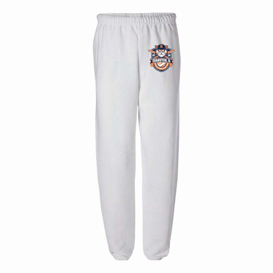 Cooperstown 2026 ~ Sweatpants ~ Evanston Baseball-white