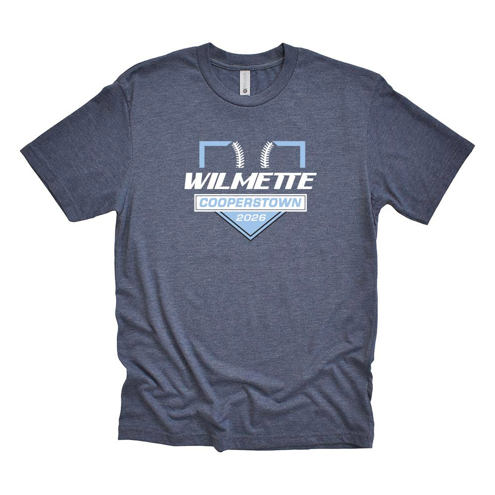 Cooperstown 2026 ~ Triblend T-Shirt ~ Wilmette Baseball Association