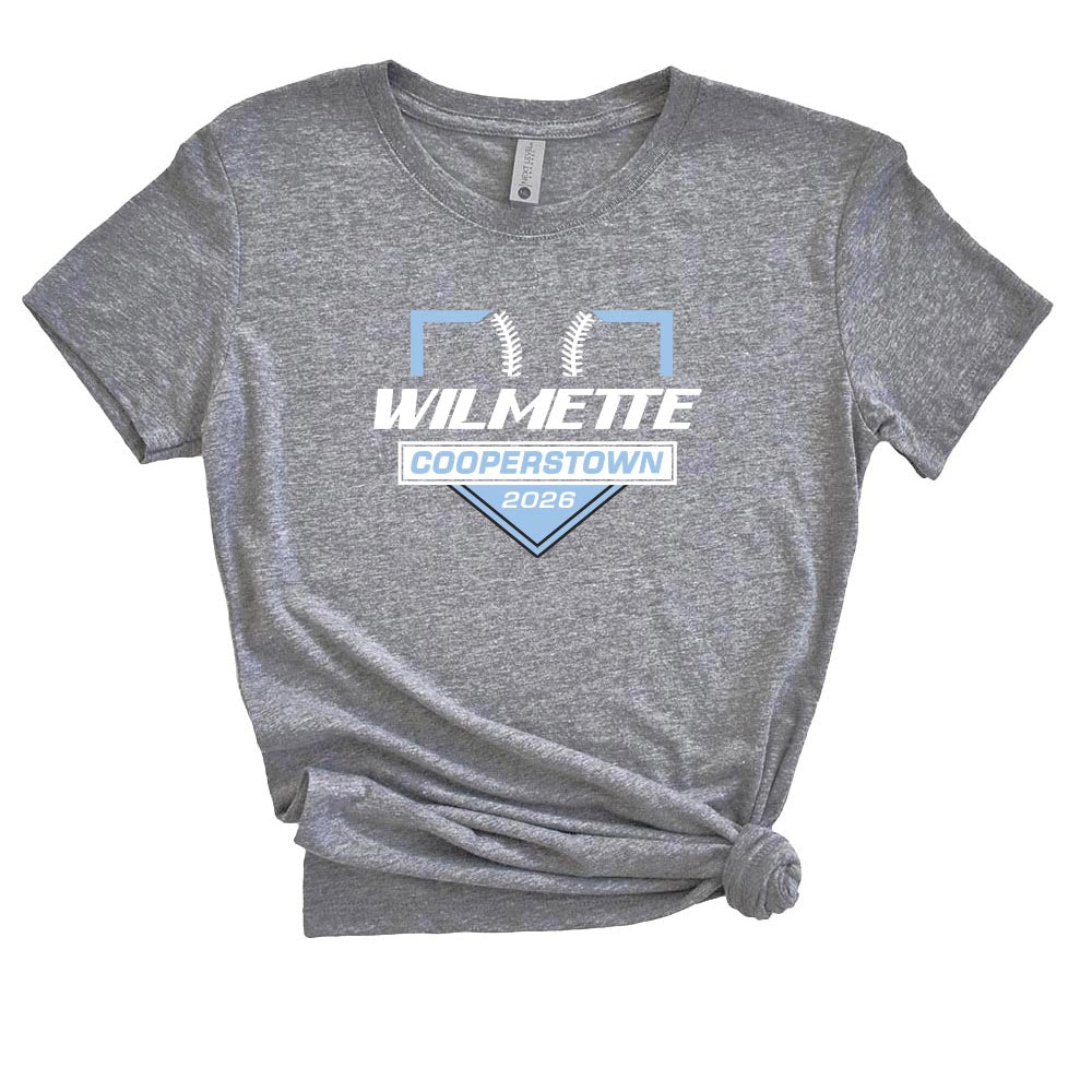 Cooperstown 2026 ~ Triblend T-Shirt ~ Wilmette Baseball Association