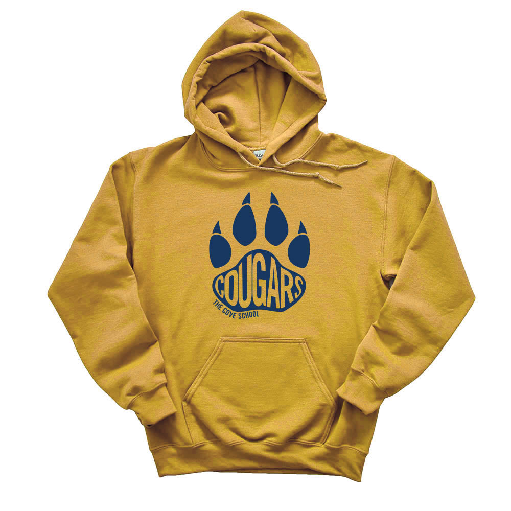 Cougars Paw ~ Hoodie ~ The Cove School