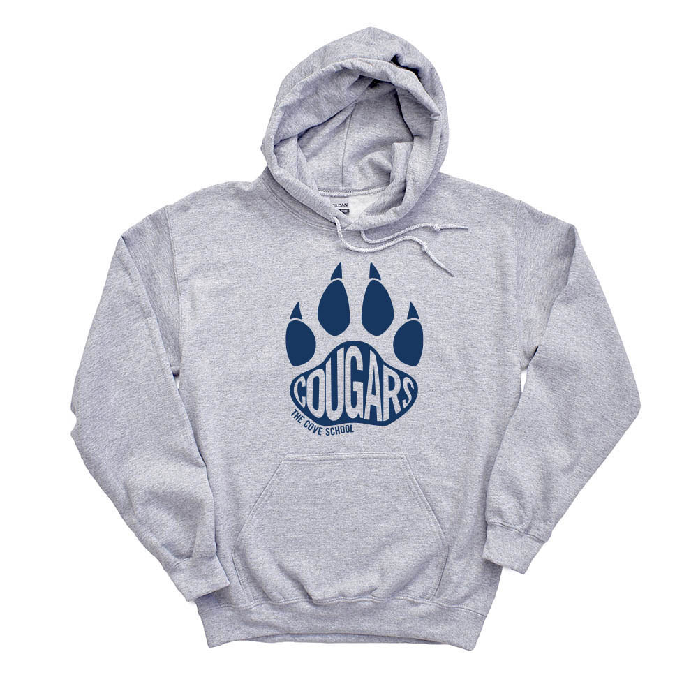 Cougars Paw ~ Hoodie ~ The Cove School