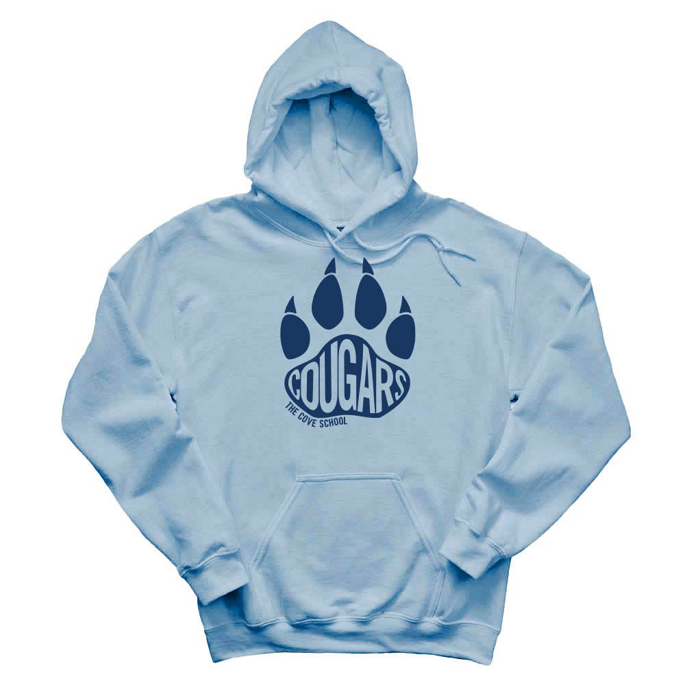 Cougars Paw ~ Hoodie ~ The Cove School