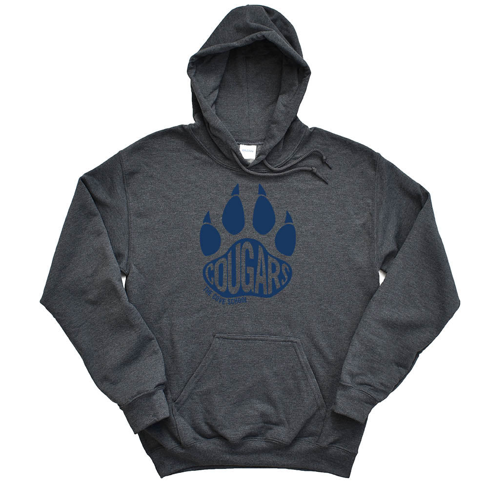 Cougars Paw ~ Hoodie ~ The Cove School