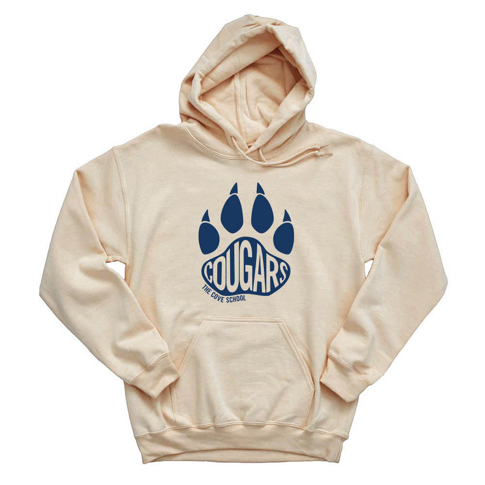 Cougars Paw ~ Hoodie ~ The Cove School