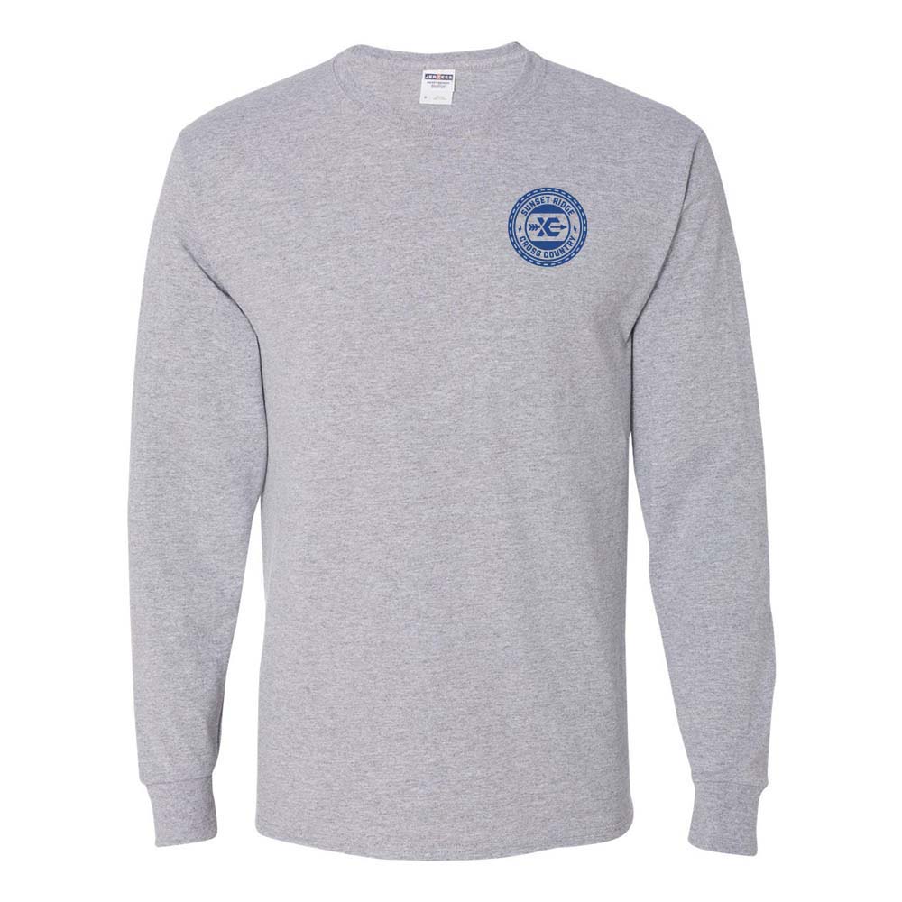 Cross Country Logo ~ 50/50 Long Sleeve T-Shirt ~ Sunset Ridge Middle School
