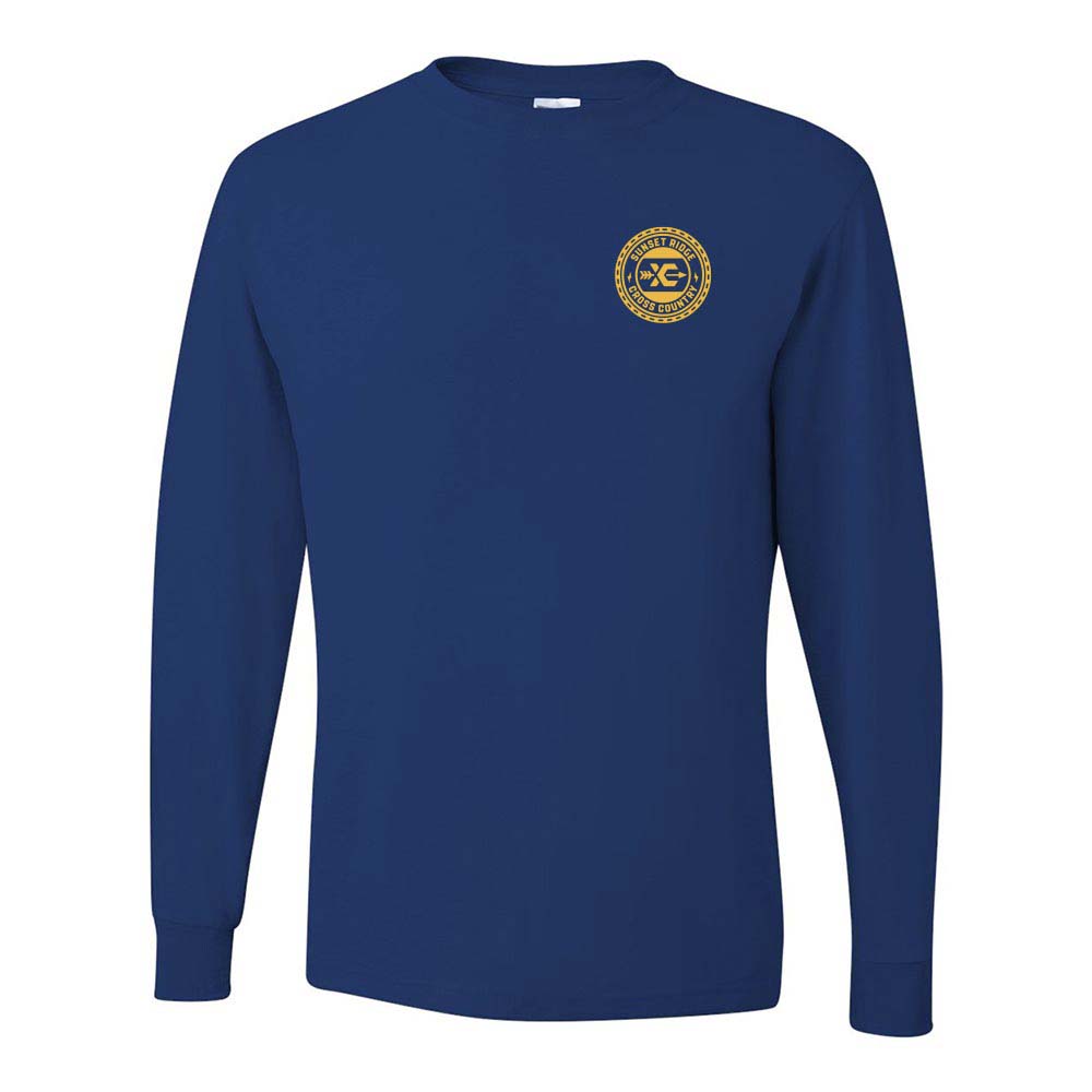 Cross Country Logo ~ 50/50 Long Sleeve T-Shirt ~ Sunset Ridge Middle School
